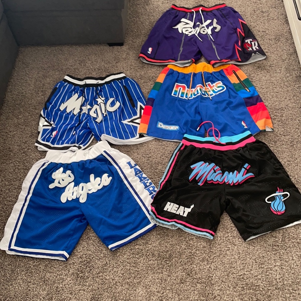 Bundle of Just Don Retro NBA shorts